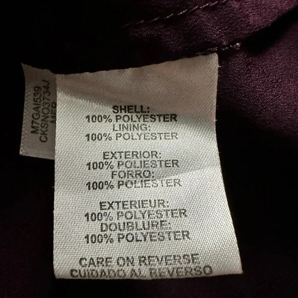 Calvin Klein V-Neck Blouse, Large - Picture 4 of 6